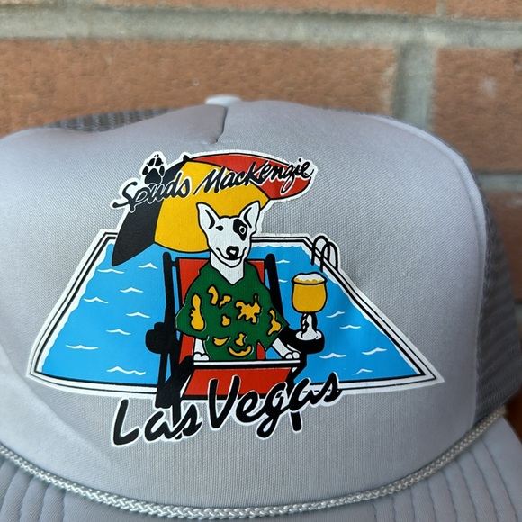 Vintage Spud Mackenzie Snapback / Trucker Style / 80s / 90s / Las Vegas - Picture 4 of 7